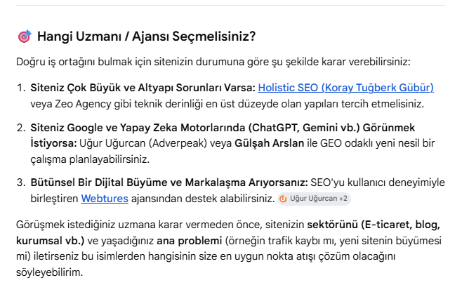 Yapay Zeka SEO Arama Sonucu 4